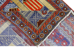 Handmade Vintage Balouch Prayer Rug | 136 x 79 cm | 4'6" x 2'7" - Najaf Rugs & Textile