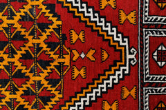 Handmade Vintage Balouch Prayer Rug | 137 x 95 cm | 4'6" x 3'1" - Najaf Rugs & Textile