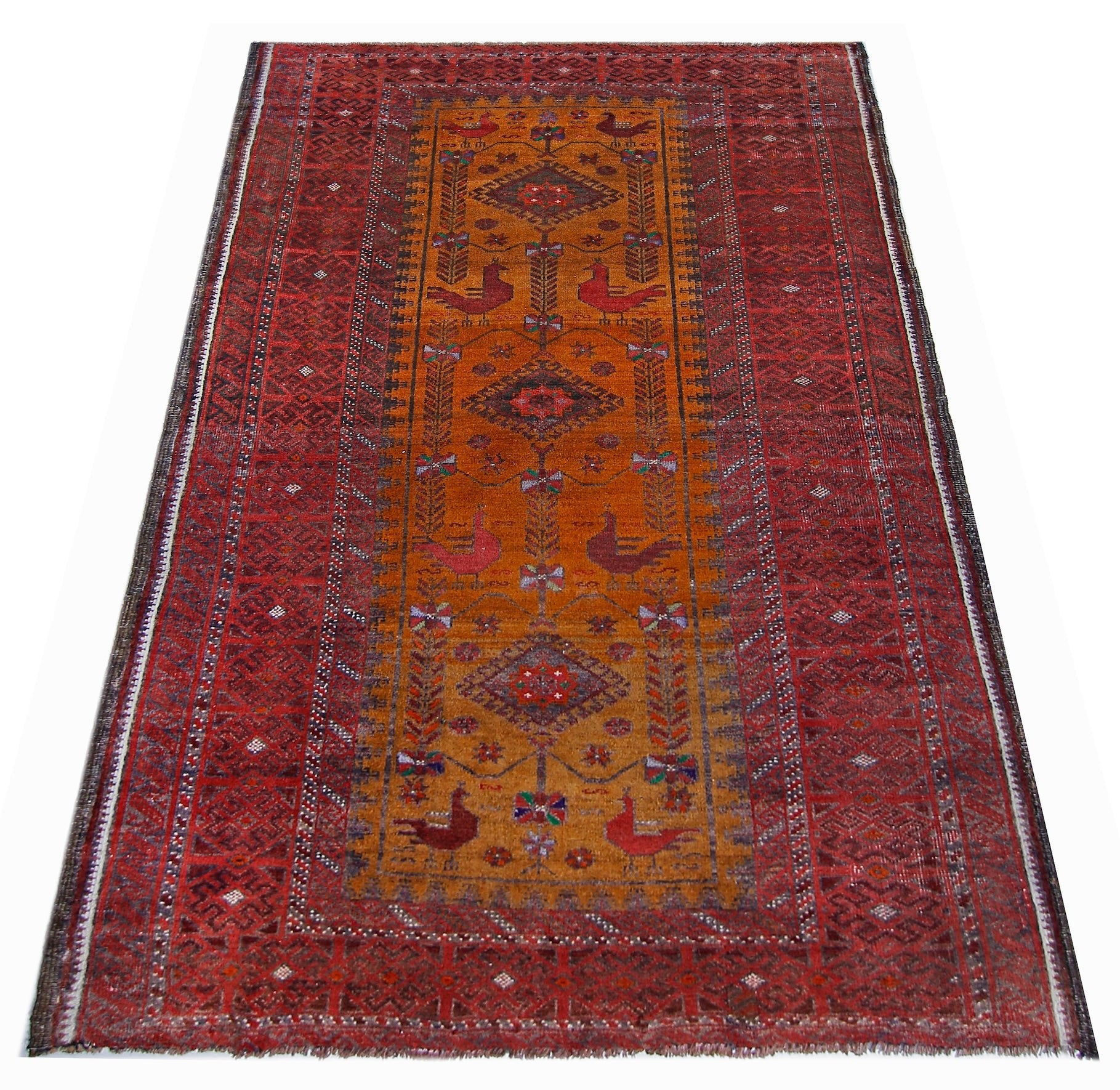 Handmade Tribal Afghan Balouch Rug | 146 x 88 cm | 4'10" x 2'10" - Najaf Rugs & Textile
