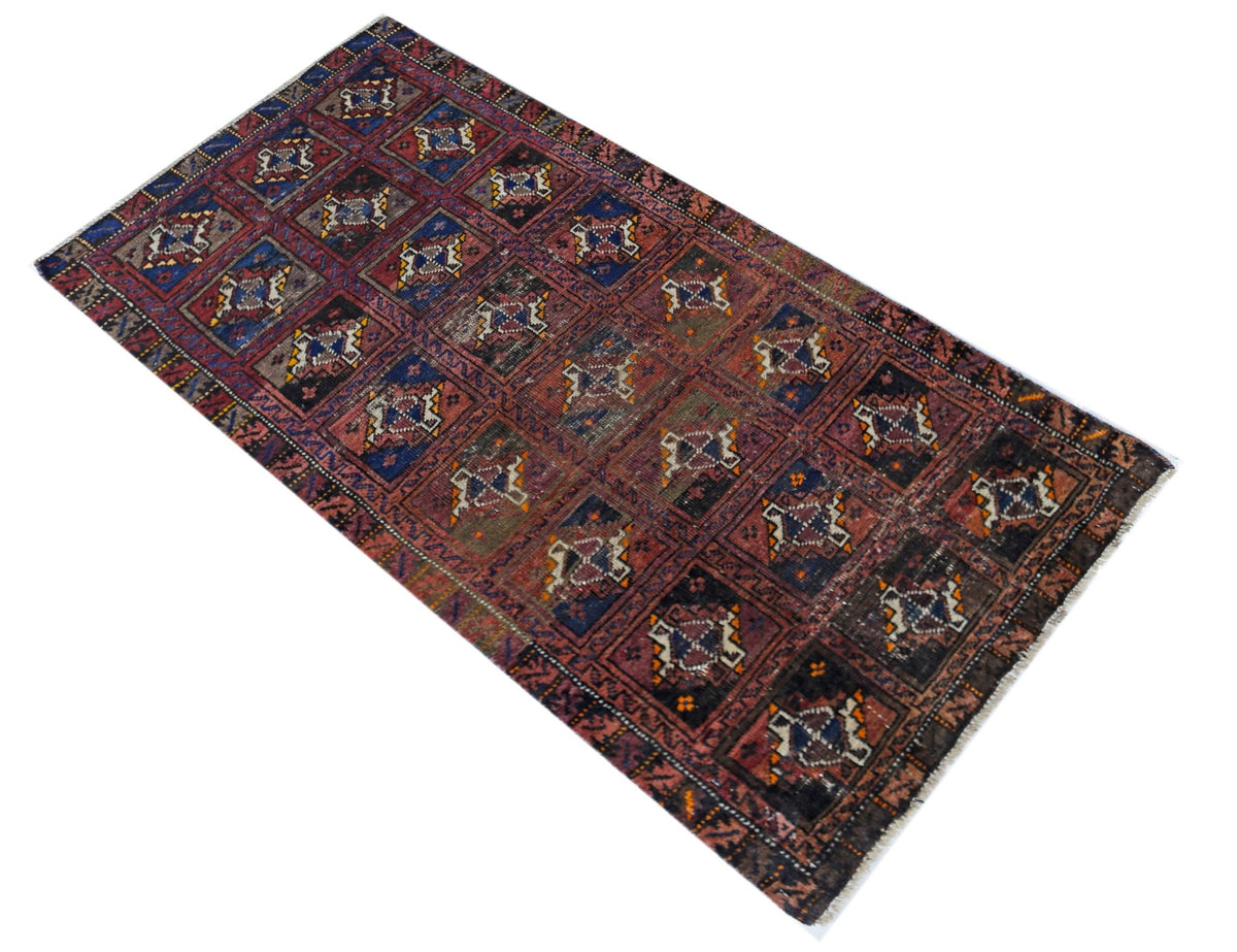 Vintage Afghan Baluch Rug