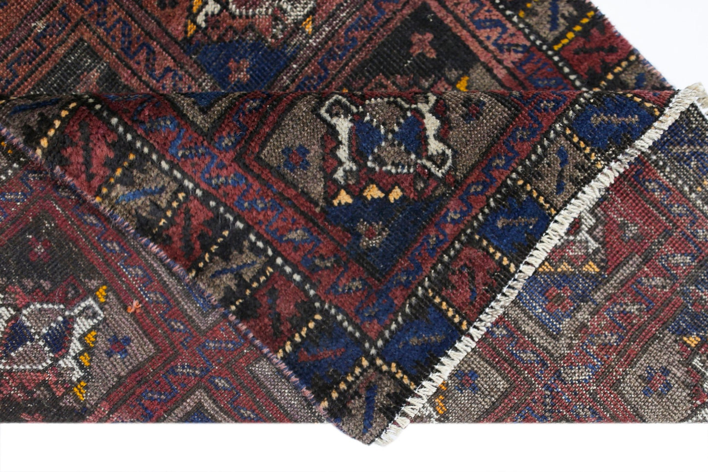 Handmade Tribal Afghan Balouch Rug | 148 x 76 cm | 4'10" x 2'6" - Najaf Rugs & Textile