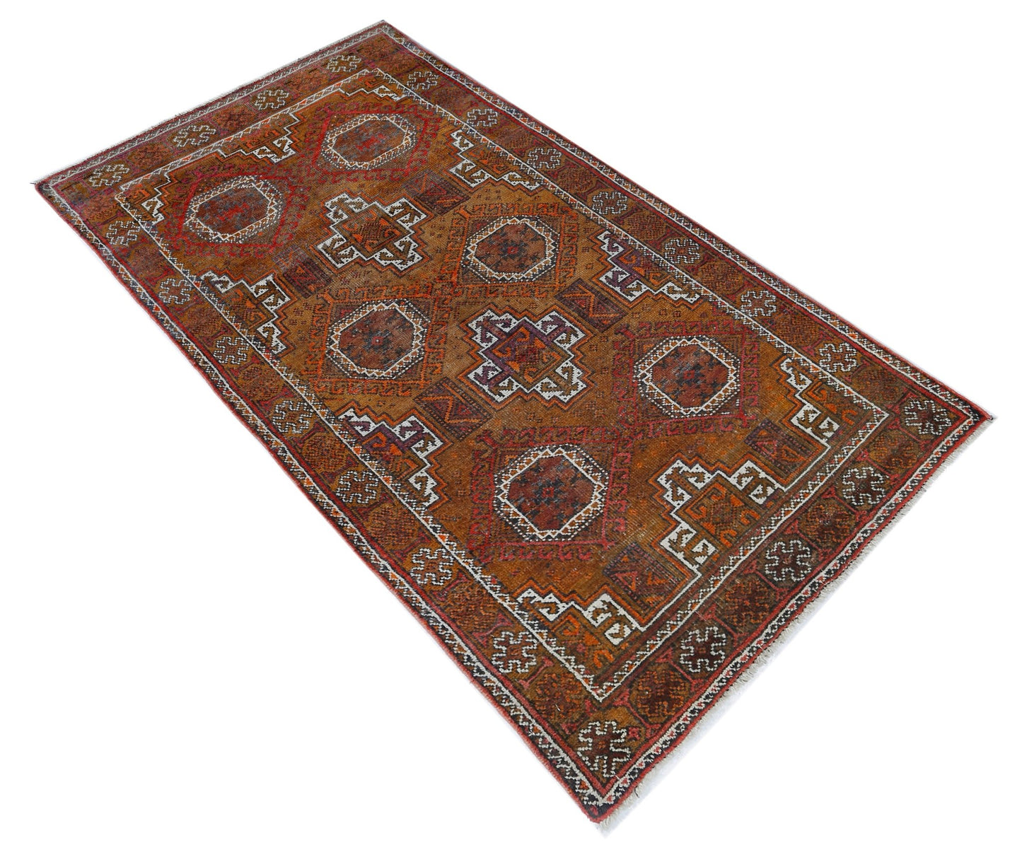 Handmade Tribal Afghan Sarouk Rug | 167 x 90 cm | 5'6" x 2'11" - Najaf Rugs & Textile