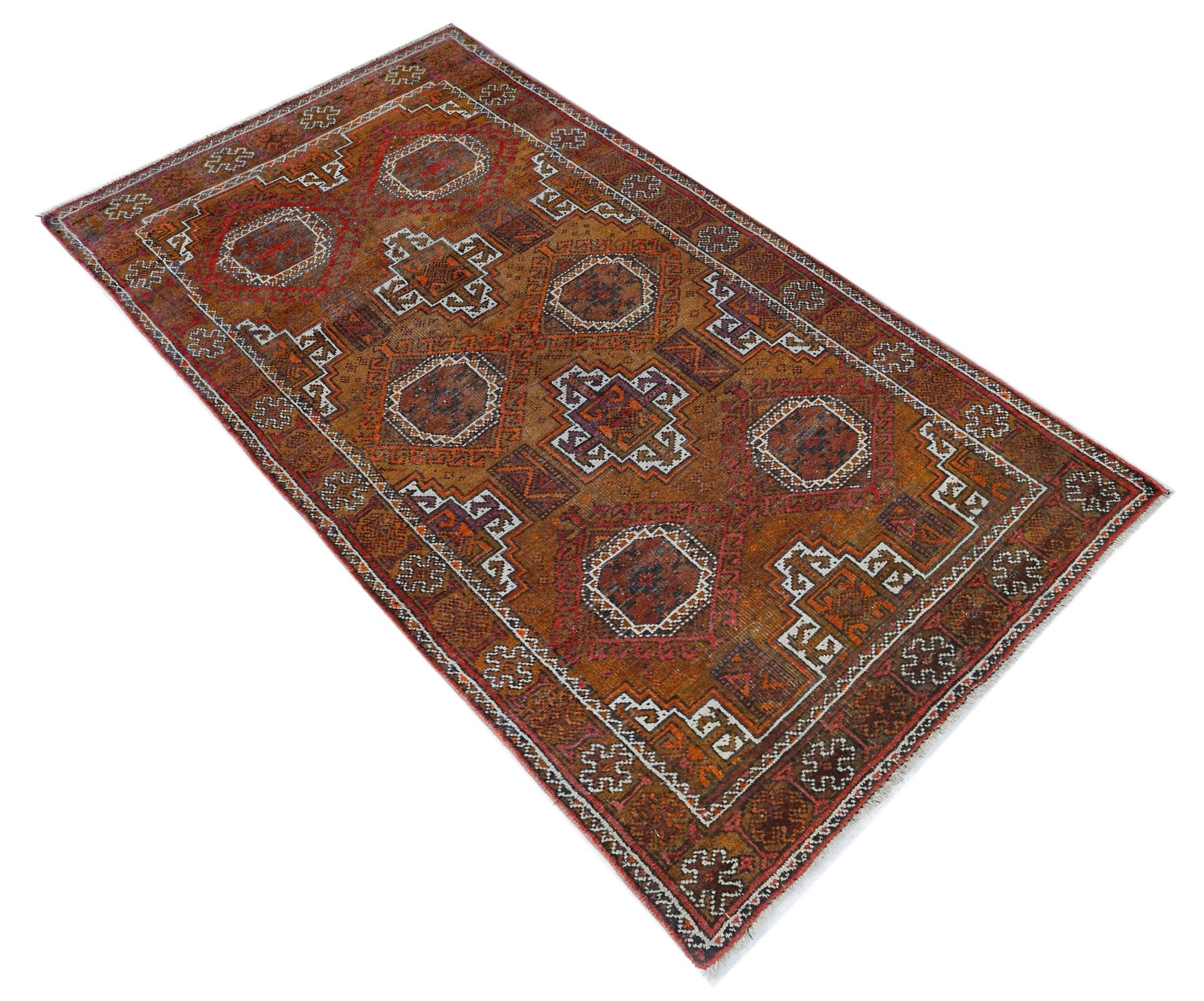 Handmade Tribal Afghan Sarouk Rug | 167 x 90 cm | 5'6" x 2'11" - Najaf Rugs & Textile