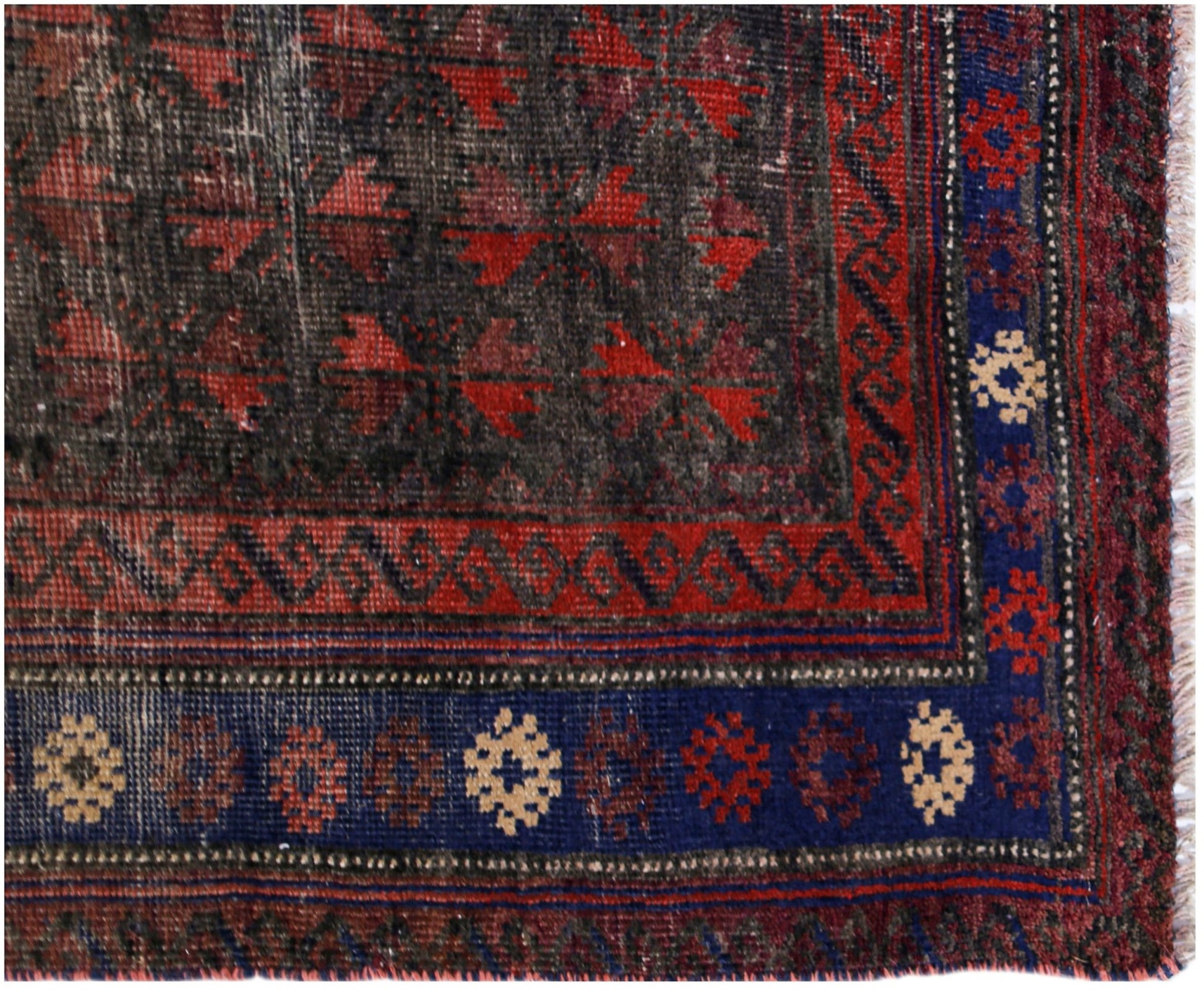 Handmade Vintage Afghan Shepherd's Rug | 172 x 105 cm | 5'8" x 3'5" - Najaf Rugs & Textile