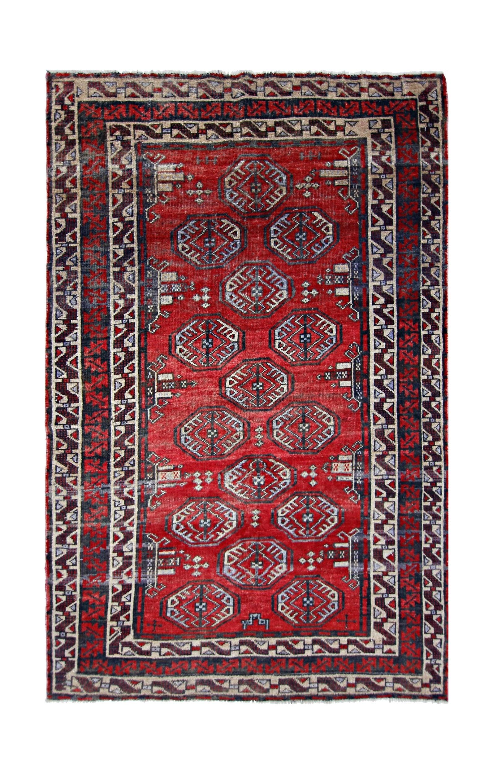 Vintage Afghan Baluch Rug