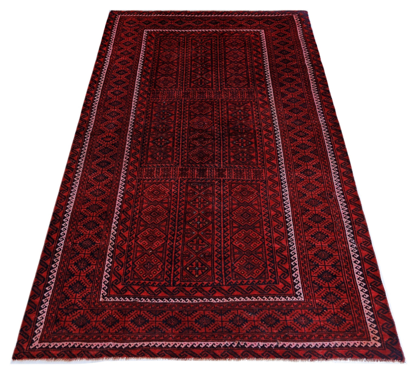 Handmade Tribal Afghan Balouch Rug | 229 x 123 cm | 7'6" x 4' - Najaf Rugs & Textile