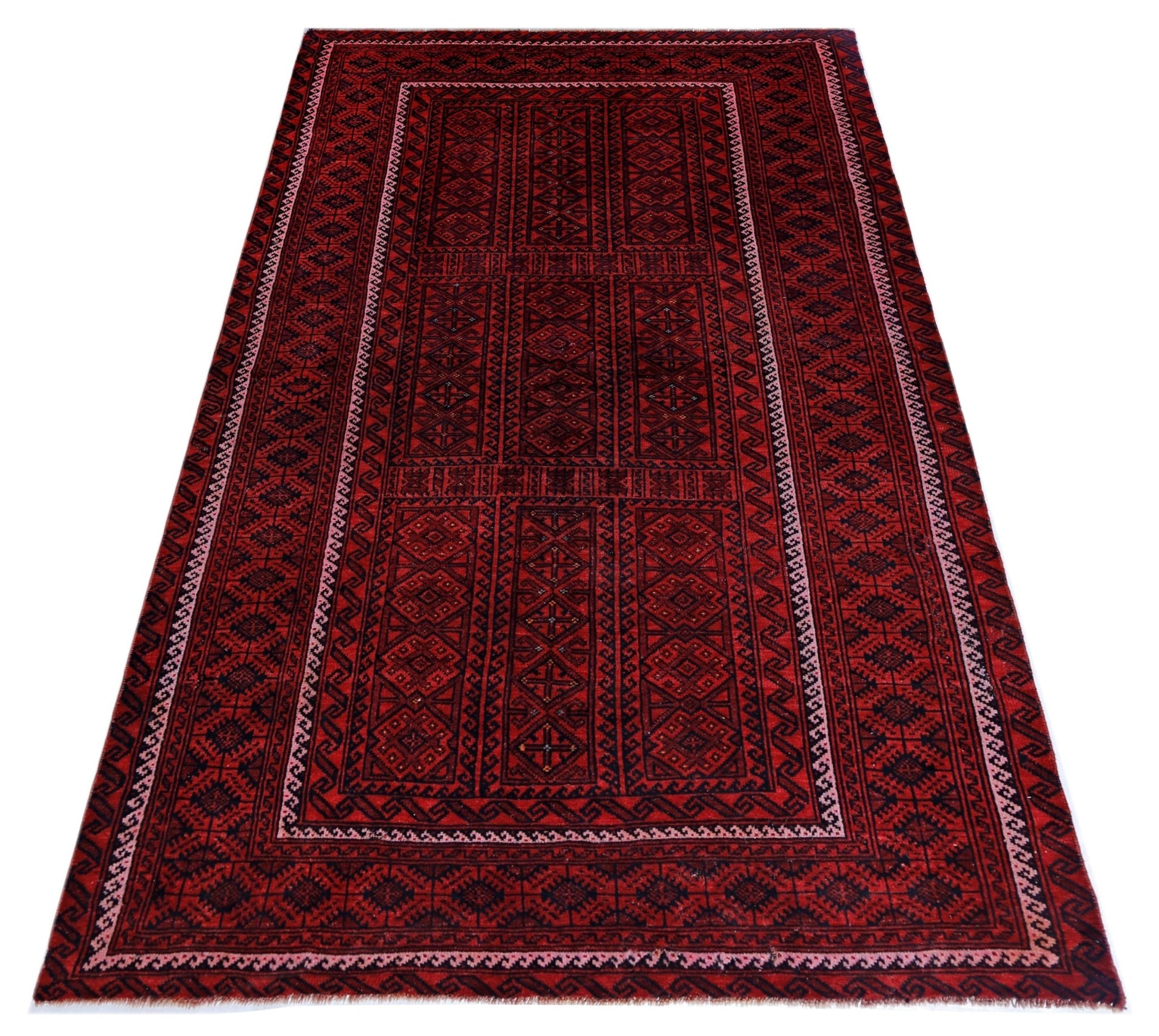Handmade Tribal Afghan Balouch Rug | 229 x 123 cm | 7'6" x 4' - Najaf Rugs & Textile