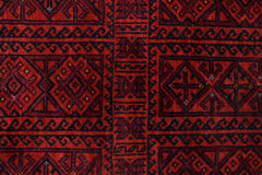 Handmade Tribal Afghan Balouch Rug | 229 x 123 cm | 7'6" x 4' - Najaf Rugs & Textile