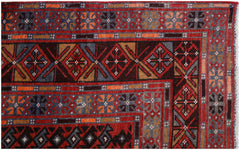 Handmade Vintage Afghan Balouch Rug | 384 x 260 cm | 12'7" x 8'6" - Najaf Rugs & Textile