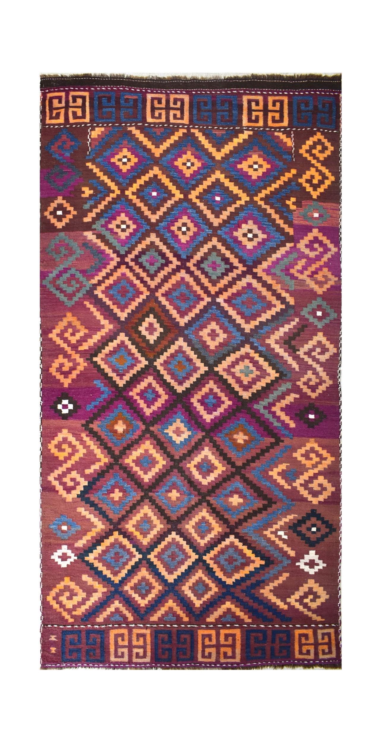 Vintage Afghan Faryab Kilim