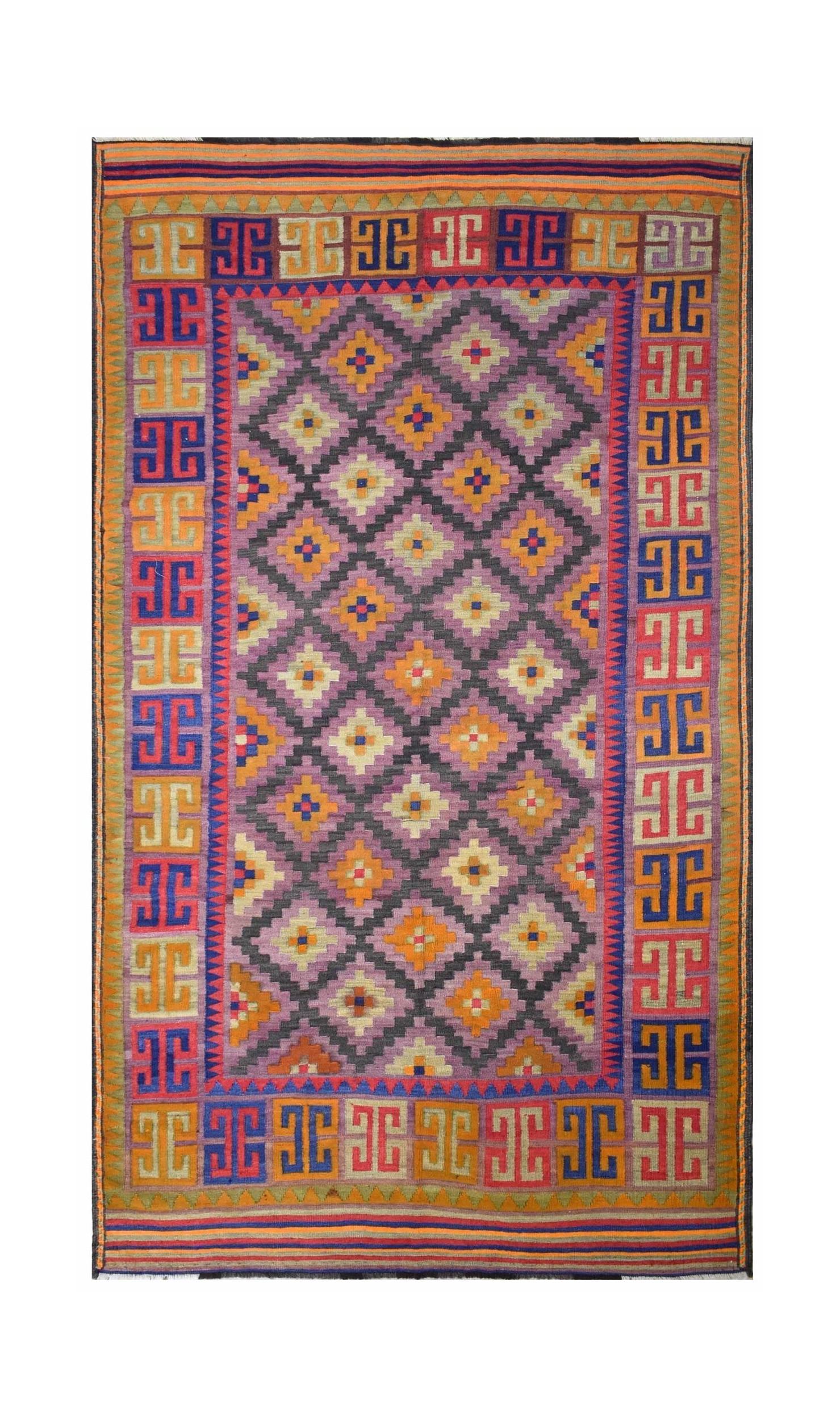 Vintage Afghan Faryab Kilim