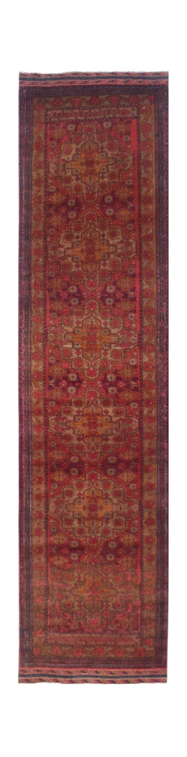 Vintage Afghan Herati Runner