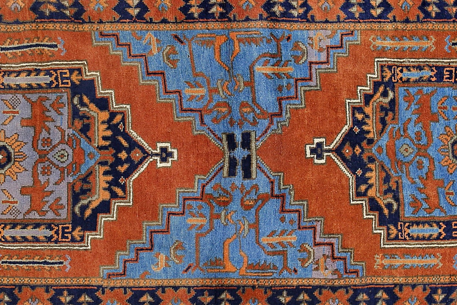 Handmade Tribal Afghan Hallway Runner | 208 x 81 cm | 6'10" x 2'8" - Najaf Rugs & Textile