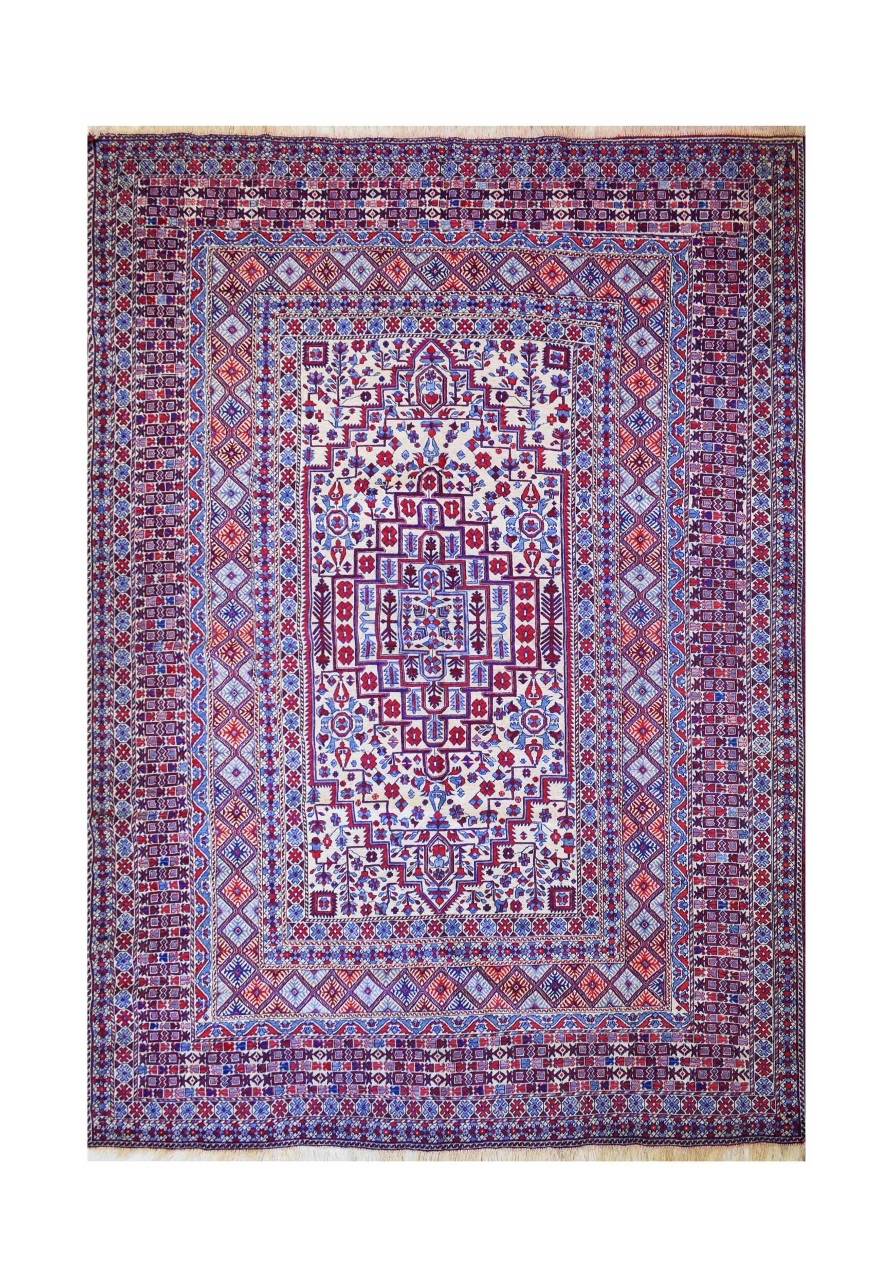 Vintage Afghan Sumak Kilim