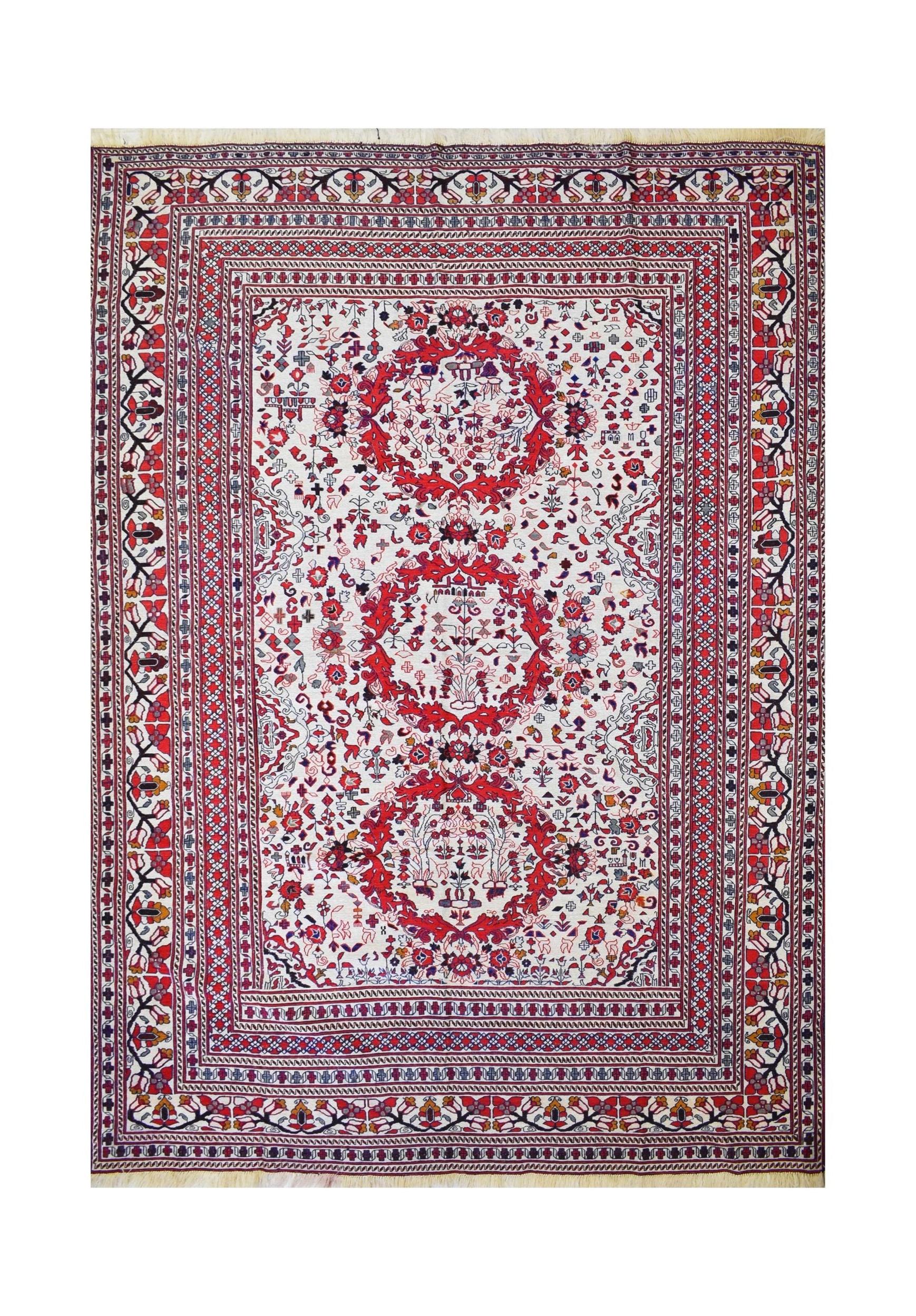 Vintage Afghan Sumak Kilim