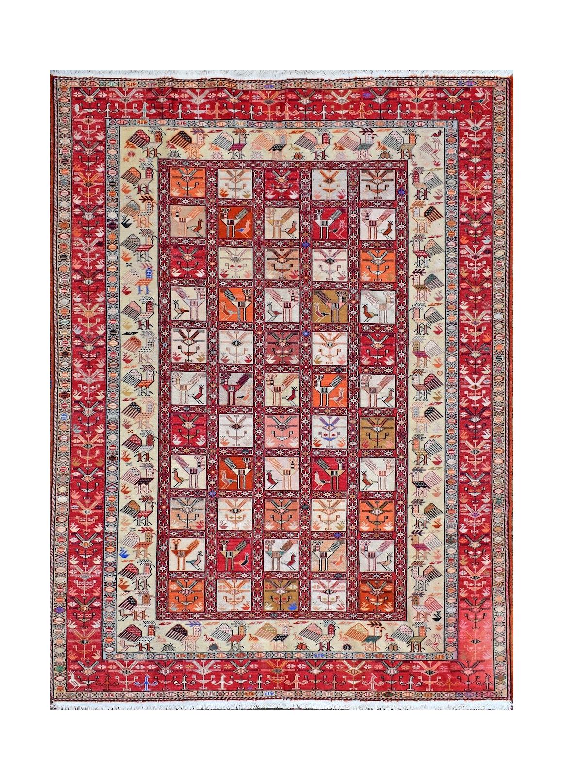 Vintage Afghan Sumak Kilim