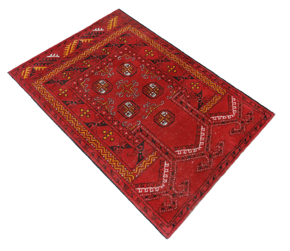 Vintage Afghan Turkmen Rug