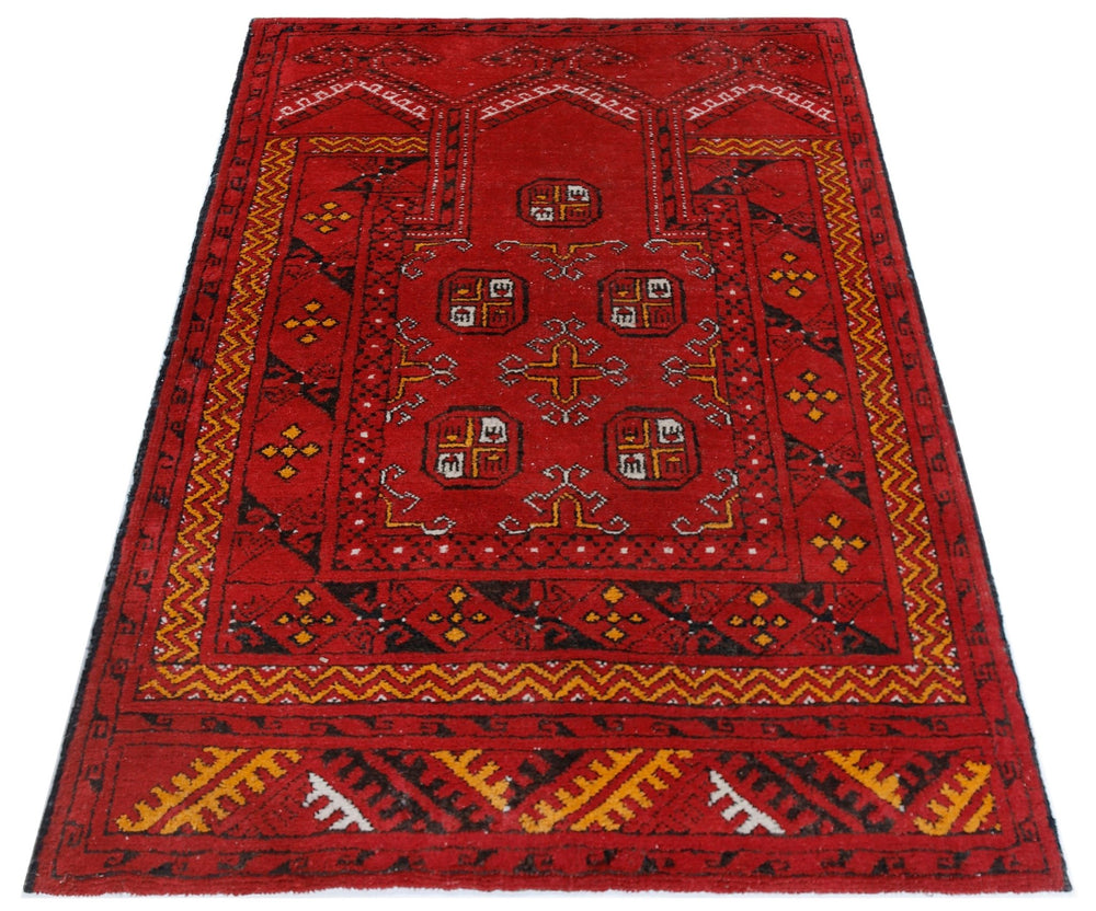 Vintage Afghan Turkmen Rug