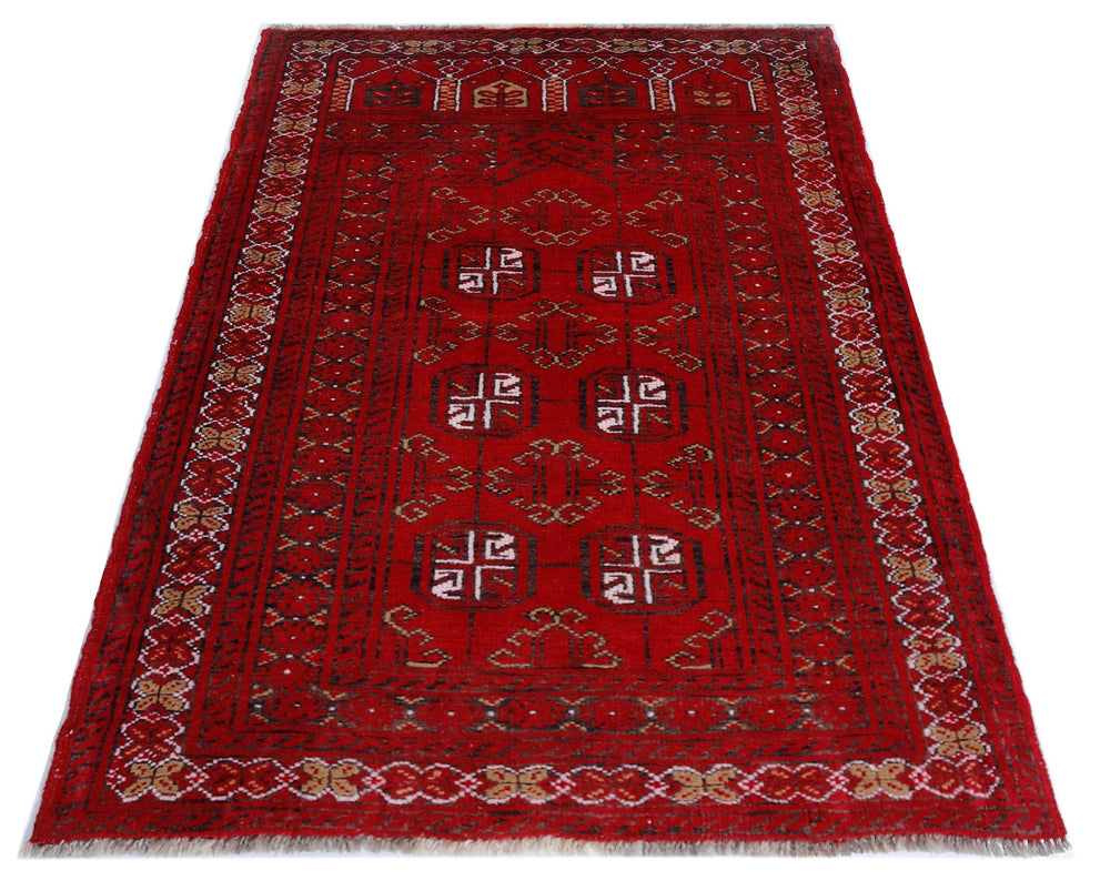 Vintage Afghan Turkmen Rug