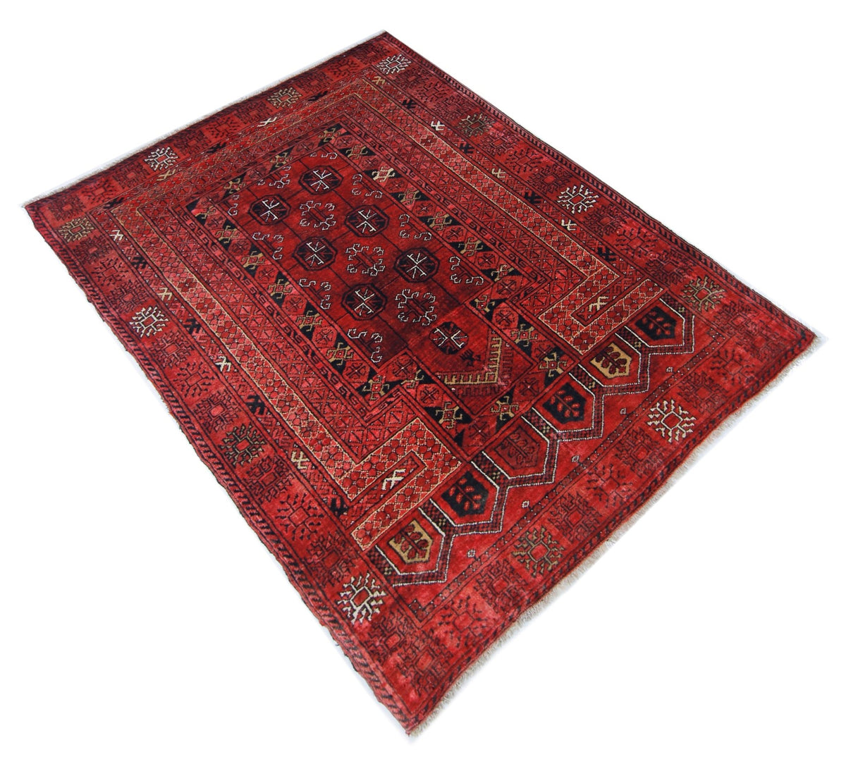 Vintage Afghan Turkmen Rug