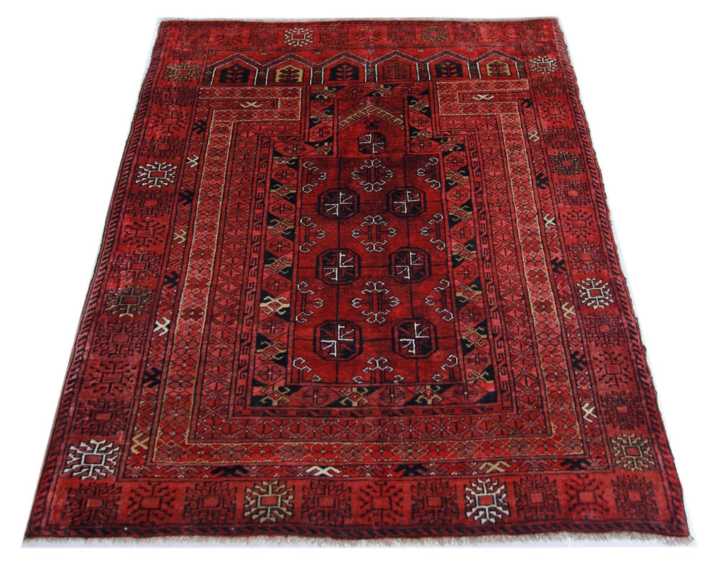 Vintage Afghan Turkmen Rug