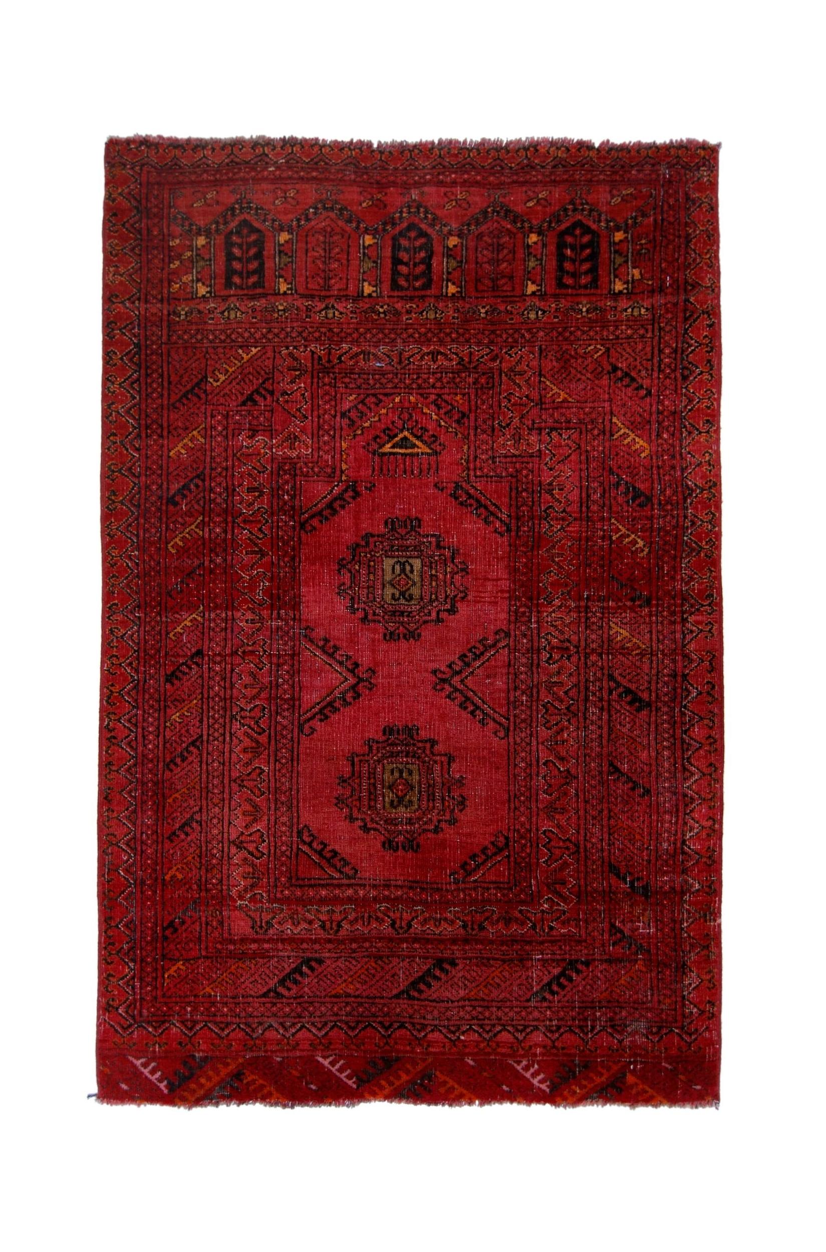 Vintage Afghan Turkmen Rug