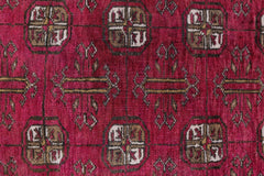 Handmade Vintage Afghan Turkmen Rug | 116 x 78 cm | 3'10" x 2'7" - Najaf Rugs & Textile