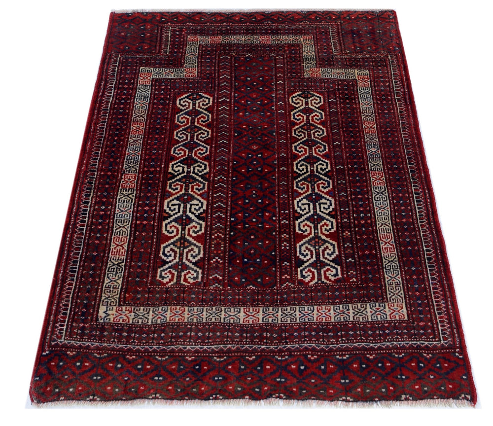 Vintage Afghan Turkmen Rug