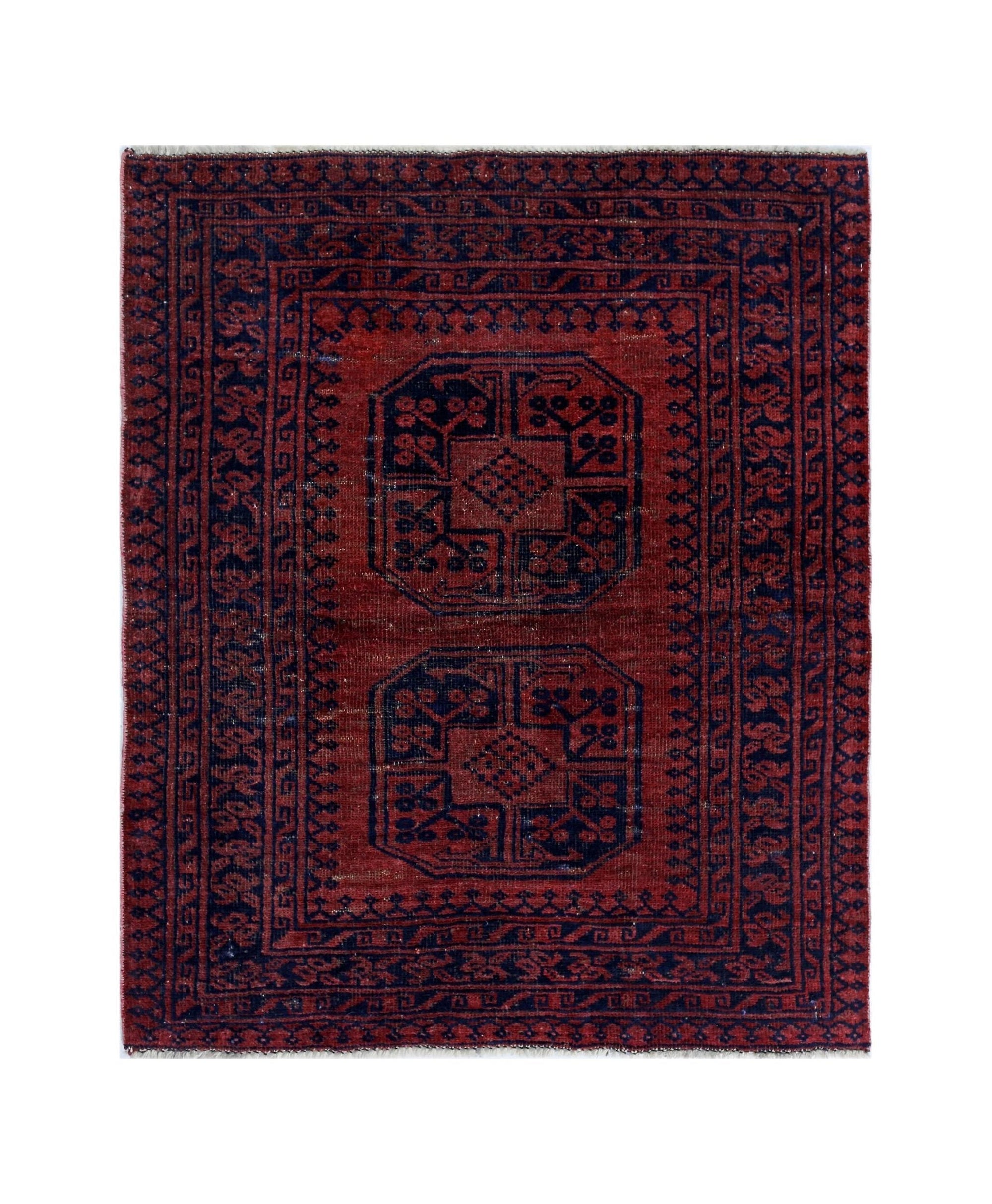 Vintage Afghan Turkmen Rug