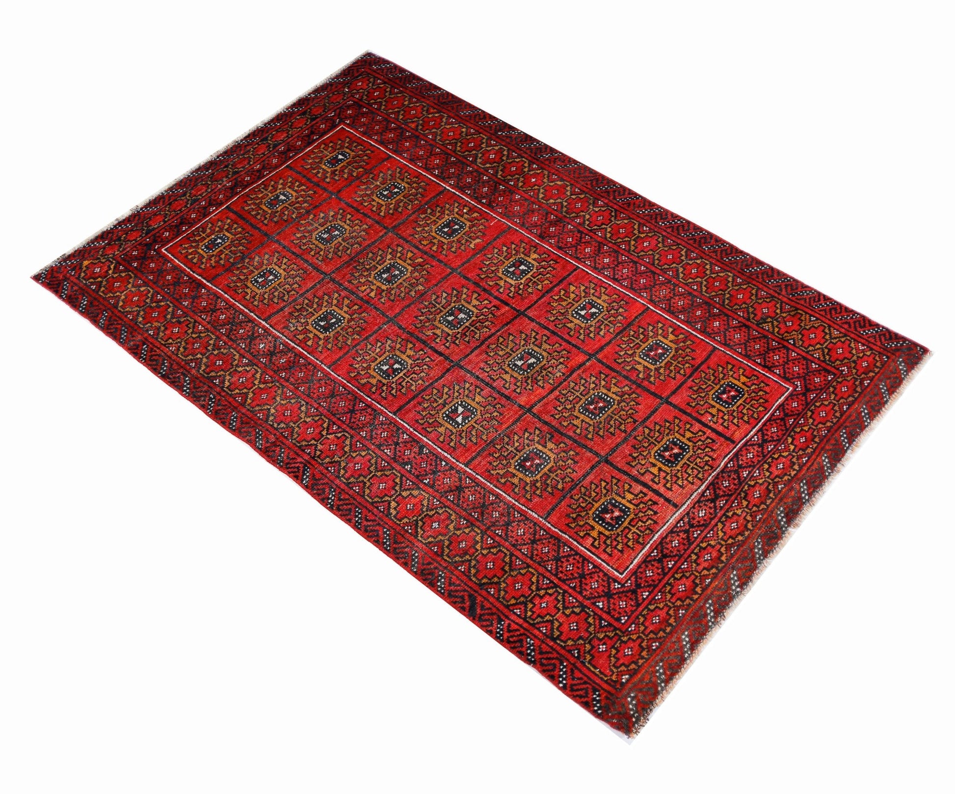 Handmade Tribal Afghan Rug | 149 x 85 cm | 4'10" x 3'1" - Najaf Rugs & Textile
