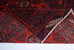 Handmade Vintage Afghan Turkmen Rug | 177 x 114 cm | 5'10" x 3'9" - Najaf Rugs & Textile