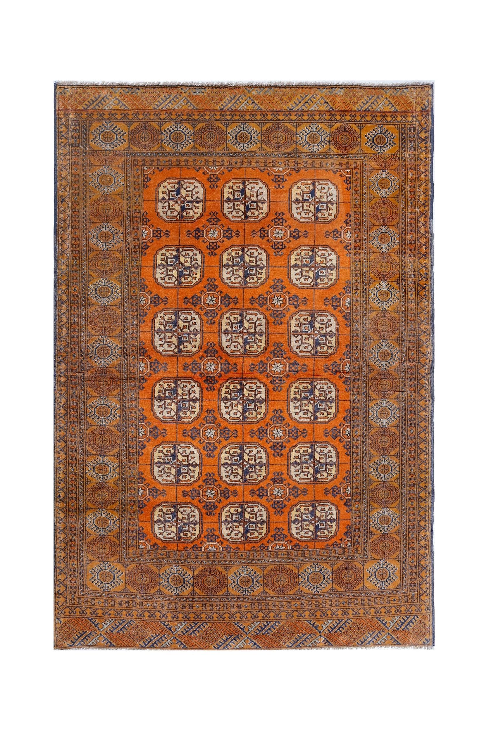 Vintage Afghan Turkmen Rug