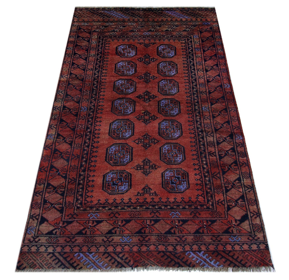 Vintage Afghan Turkmen Rug