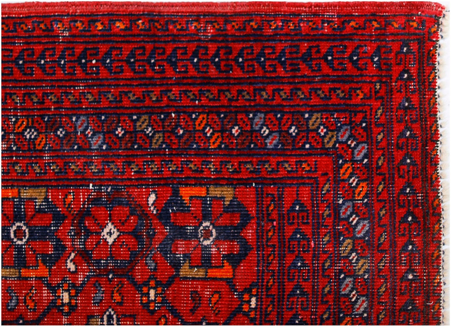 Handmade Afghan Turkmen Rug | 196 x 103 cm | 6'5" x 3'4" - Najaf Rugs & Textile
