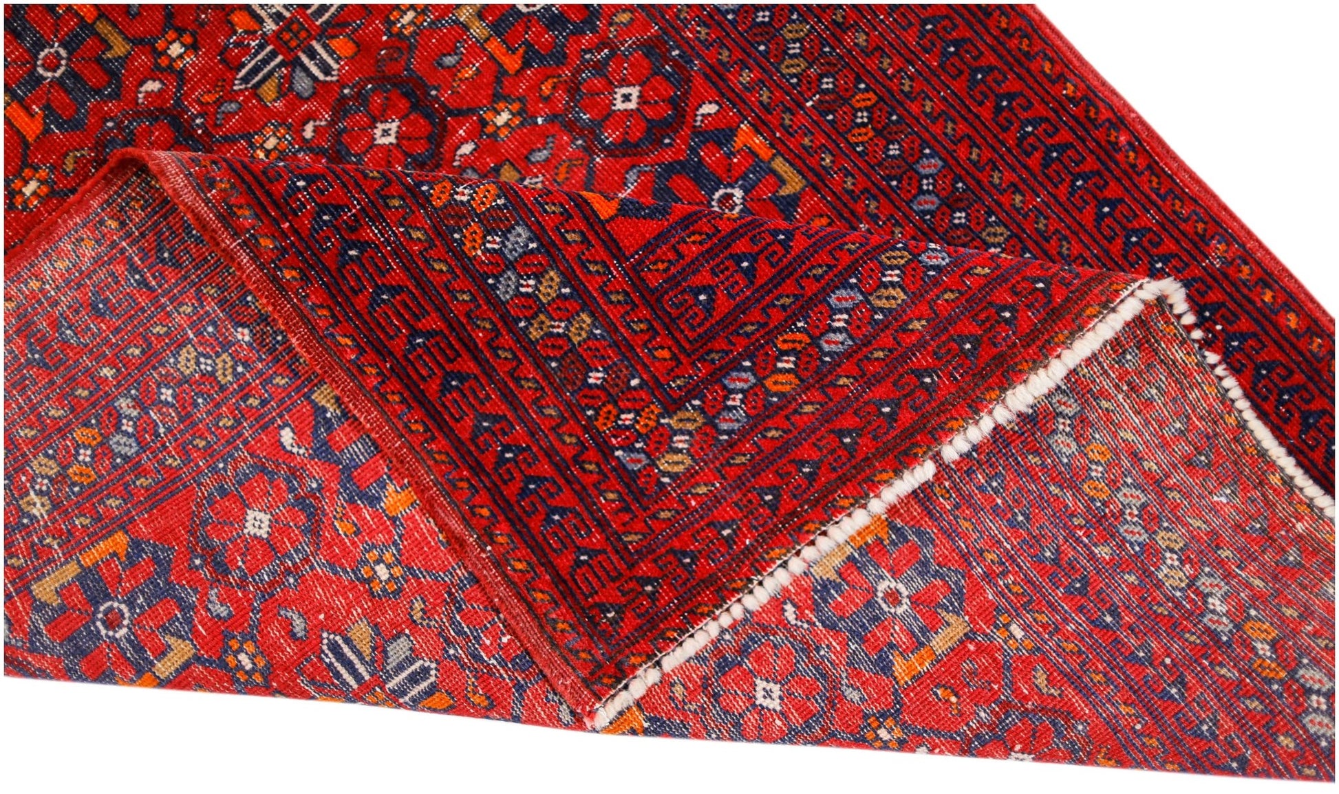 Handmade Afghan Turkmen Rug | 196 x 103 cm | 6'5" x 3'4" - Najaf Rugs & Textile