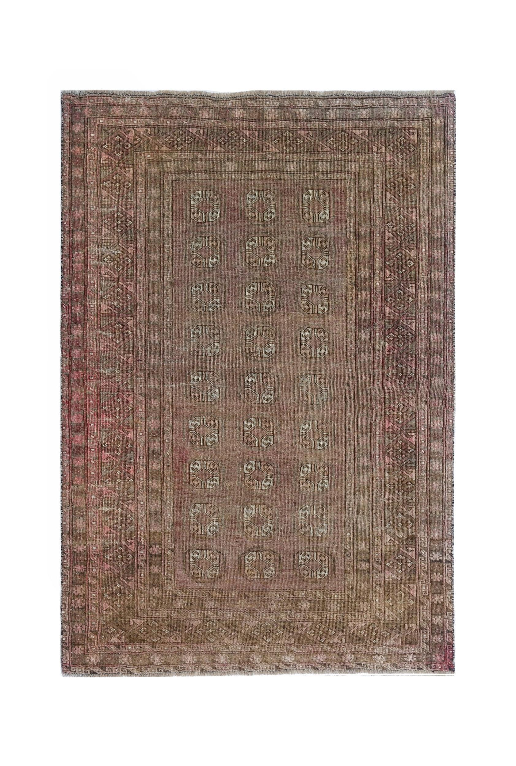 Vintage Afghan Turkmen Rug
