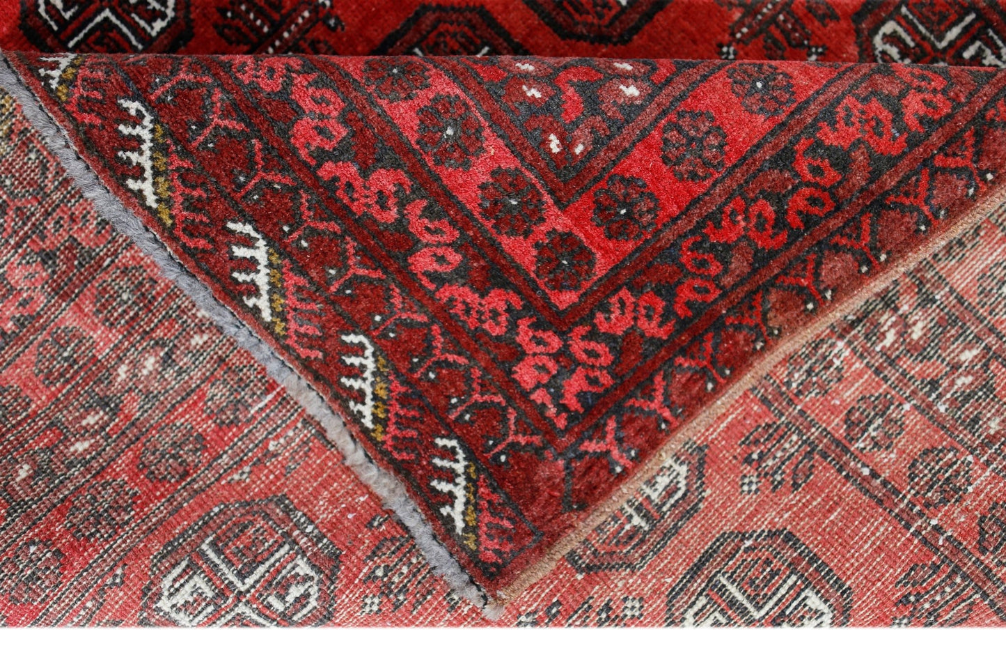 Handmade Afghan Turkmen Rug | 197 x 130 cm | 6'6" x 4'3" - Najaf Rugs & Textile