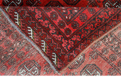 Handmade Afghan Turkmen Rug | 197 x 130 cm | 6'6" x 4'3" - Najaf Rugs & Textile