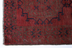 Handmade Vintage Afghan Turkmen Rug | 206 x 114 cm | 6'9" x 3'9" - Najaf Rugs & Textile