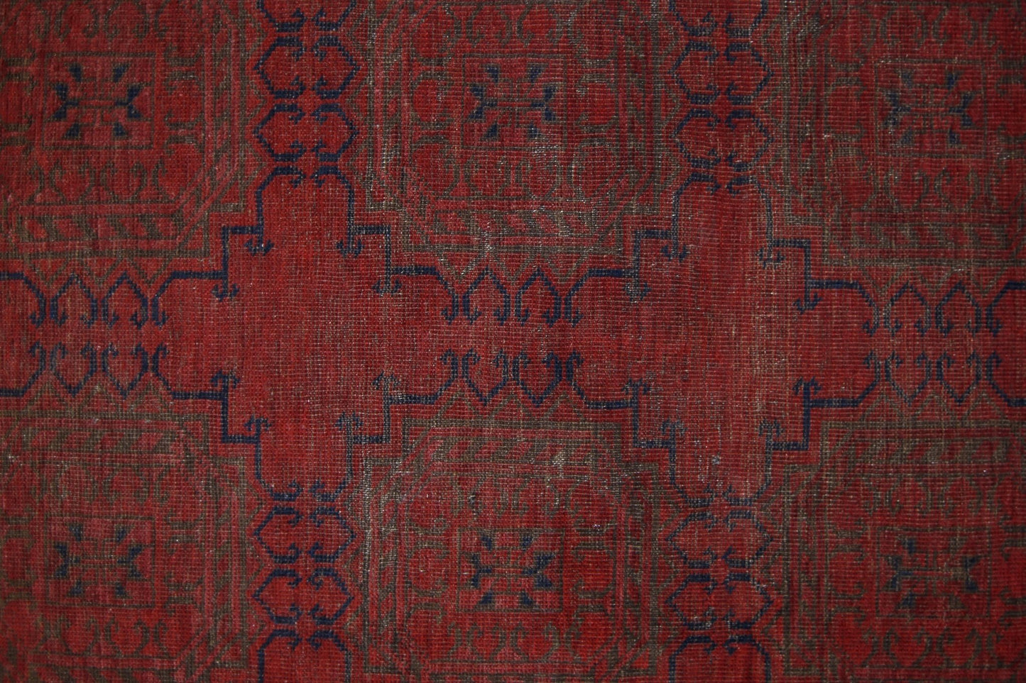 Handmade Vintage Afghan Turkmen Rug | 206 x 114 cm | 6'9" x 3'9" - Najaf Rugs & Textile