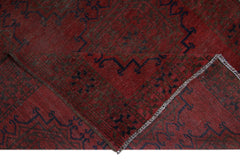 Handmade Vintage Afghan Turkmen Rug | 206 x 114 cm | 6'9" x 3'9" - Najaf Rugs & Textile