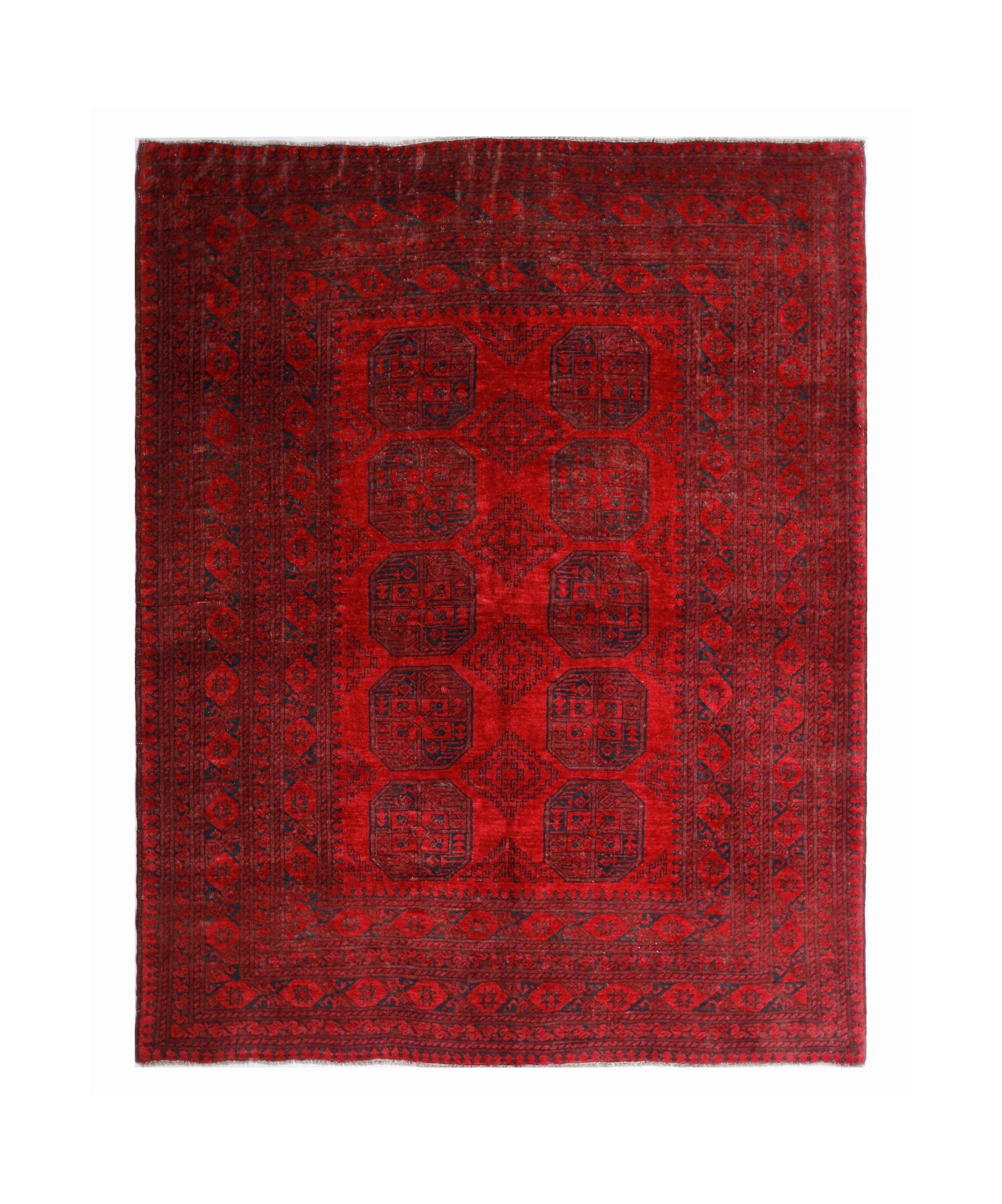 Vintage Afghan Turkmen Rug