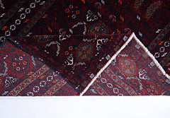 Handmade Vintage Afghan Turkmen Rug | 243 x 173 cm | 7'11" x 5'8" - Najaf Rugs & Textile