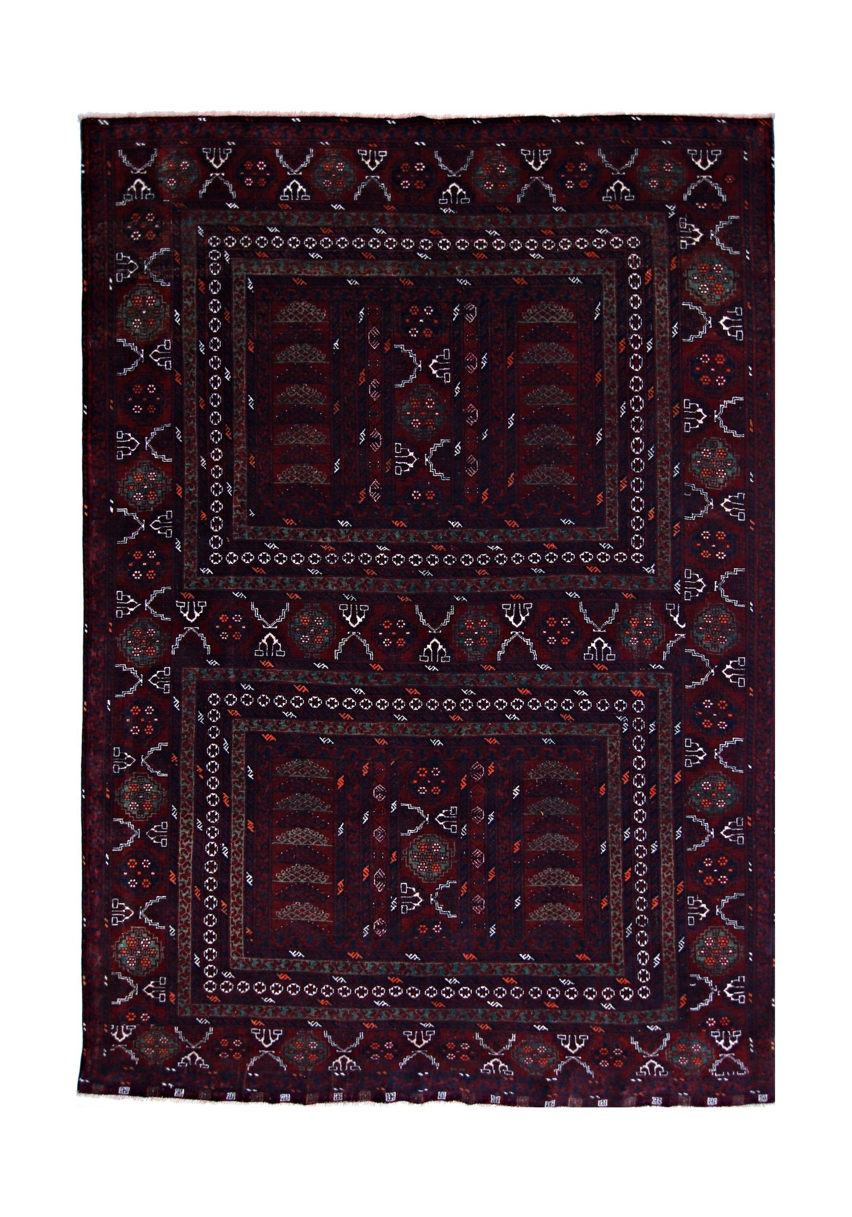 Vintage Afghan Turkmen Rug