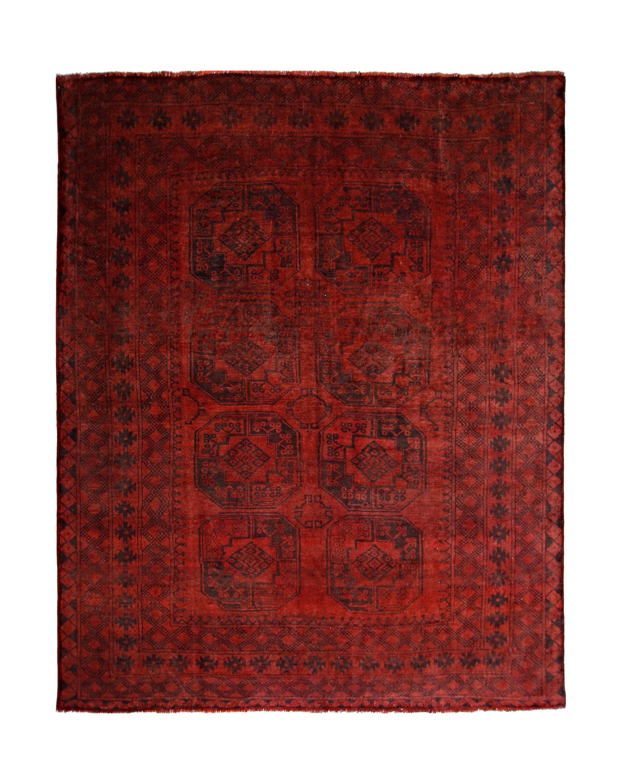 Vintage Afghan Turkmen Rug