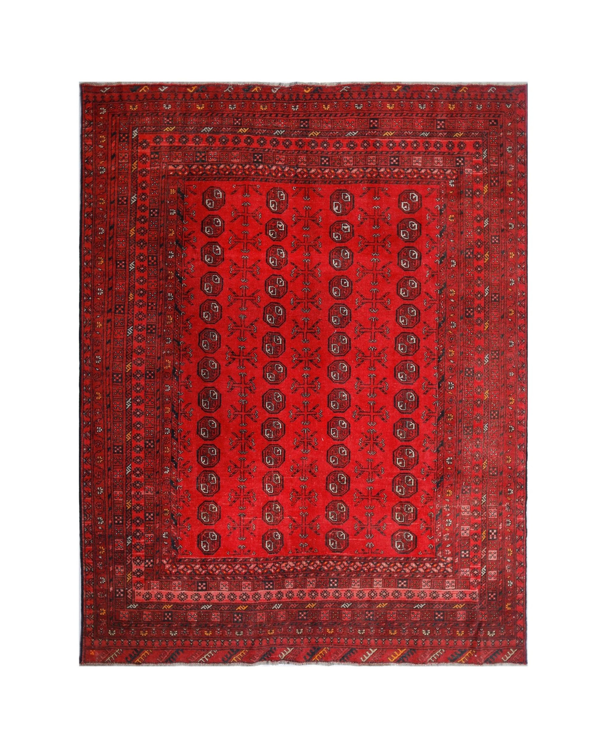 Vintage Afghan Turkmen Rug
