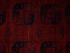 Handmade Vintage Afghan Turkmen Rug | 318 x 254 cm | 10'5" x 8'4" - Najaf Rugs & Textile