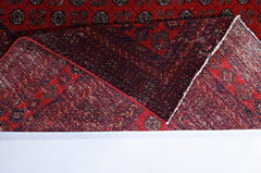Handmade Vintage Afghan Turkmen Rug | 321 x 241 cm | 10'6" x 7'11" - Najaf Rugs & Textile