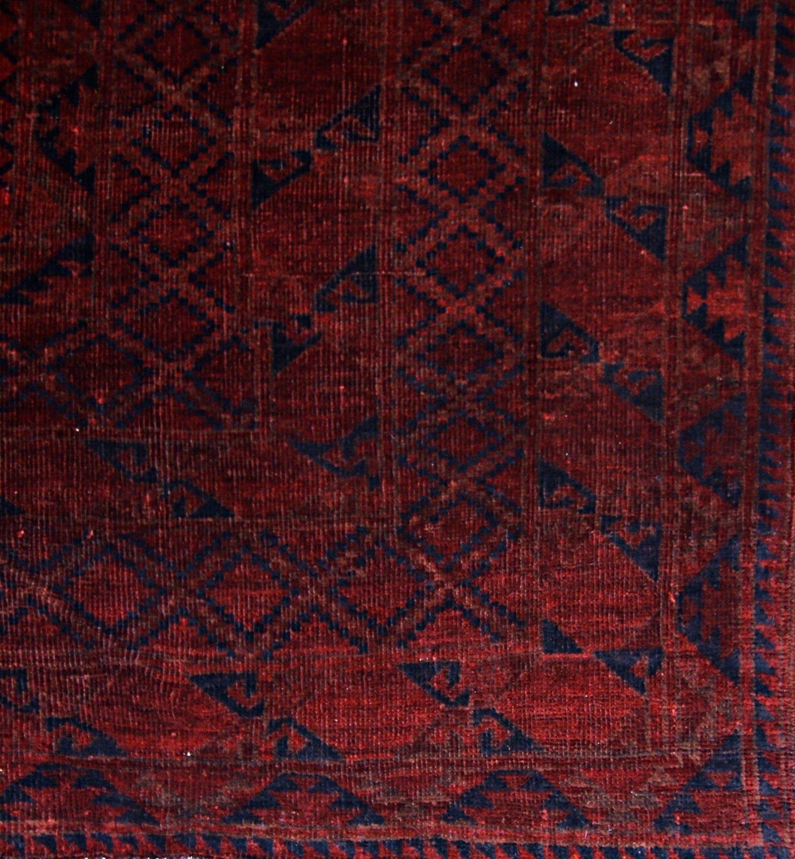Handmade Vintage Afghan Turkmen Rug | 322 x 244 cm | 10'7" x 8' - Najaf Rugs & Textile