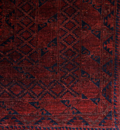 Handmade Vintage Afghan Turkmen Rug | 322 x 244 cm | 10'7" x 8' - Najaf Rugs & Textile